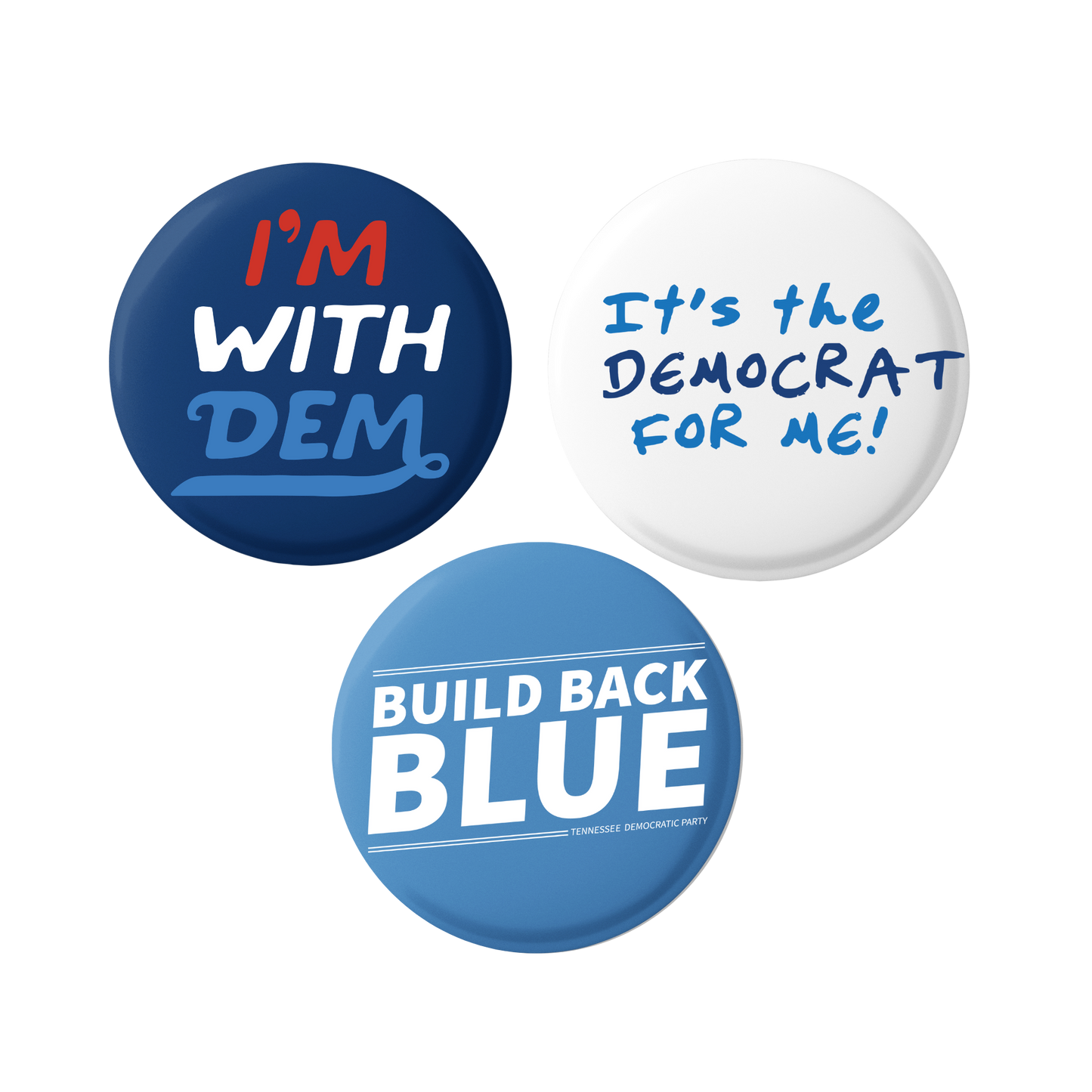 Build Back Blue Button Pack
